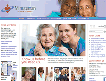 Tablet Screenshot of minutemansenior.org